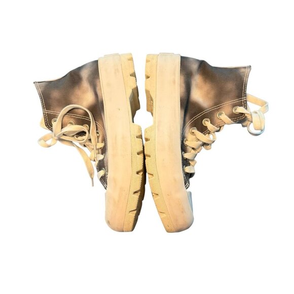 Converse chuck Taylor All Star Platform Boots Size 7 Black & White Canvas - Picture 3 of 9